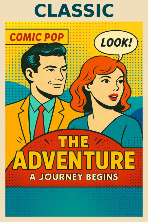 Beispielbild CLASSIC Artikel im Comic Pop Filmplakat Stil